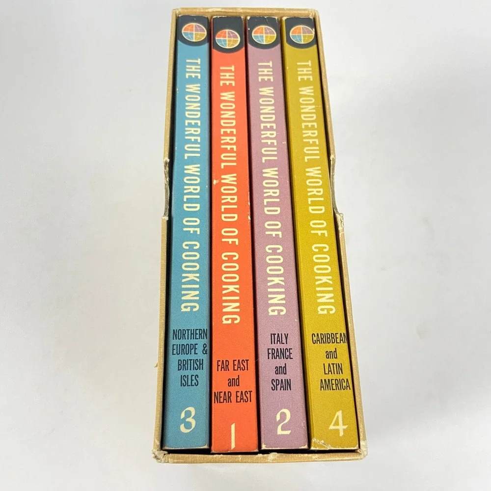 The Wonderful World of Cooking 4 Volume Box Set William Kaufman Dell 1964 Books